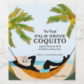 Coquito Coconut Tropical Fruit Drink Weinetikett (Einzelnes Label)