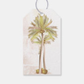 Coquito Coconut Tropical Palm Geschenkanhänger (Rückseite)