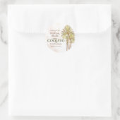 Coquito Coconut Tropical Palm Runder Aufkleber (Tasche)