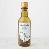 Coquito Coconut Tropisches Obst Weinetikett (Vorderseite)
