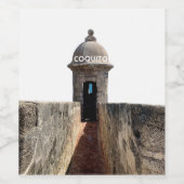Coquito en El Morro Weinetikett (Einzelnes Label)