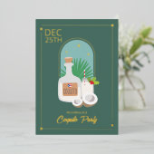 Coquito Feiertag - Einladung (Stehend vorne)