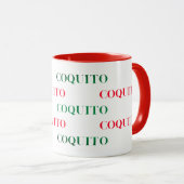 Coquito Grün und Rot Tasse (VorderseiteRechts)