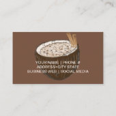 Coquito Hand Dragezeichnete Firmenkarte Visitenkarte (Rückseite)