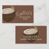 Coquito Hand Dragezeichnete Firmenkarte Visitenkarte (Vorne/Hinten)