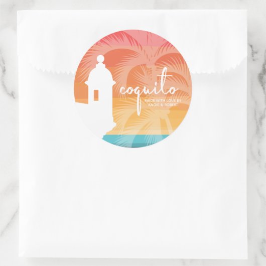 Coquito Palm Tree Sticker (Tasche)