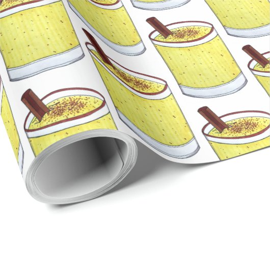 Coquito Puerto Rican Eggnog Drink Frohe Weihnachte Geschenkpapier (Rolleneckpunkt)