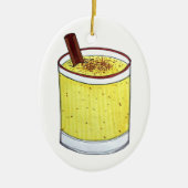Coquito Puerto Rican Eggnog Drink Frohe Weihnachte Keramik Ornament (Vorne)