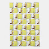 Coquito Puerto Rican Eggnog Rum Christmas Drink Geschirrtuch (Vertikal)