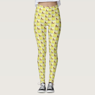 Coquito Puerto Rican Eggnog Rum Christmas Drink Leggings
