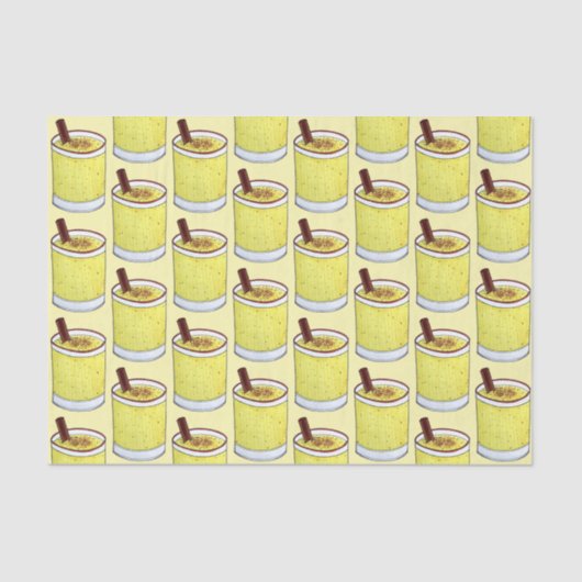 Coquito Puerto Rican Eggnog Rum Christmas Drink Seidenpapier (Vorderseite)