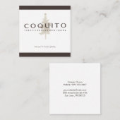 Coquito Quadratische Visitenkarte (Vorne/Hinten)