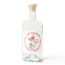 Coquito-Saison-Flaschenetiketten für Alkohol mit i