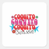 Coquito-Saison, nationaler Coquito-Tag Quadratischer Aufkleber (Vorderseite)