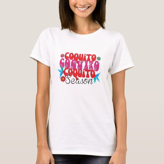 Coquito-Saison, nationaler Coquito-Tag T-Shirt (Vorderseite)