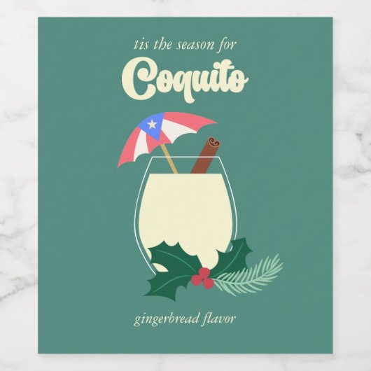Coquito Saison Weinetikett (Einzelnes Label)