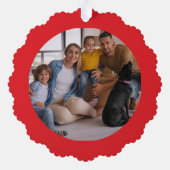 Coquito Season Custom Photo Text Ornament Karte (Rückseite)