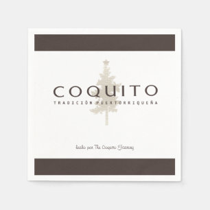 Coquito Tradicion Puertorriquena Werbung Serviette