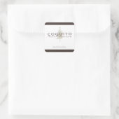 Coquito Tradition Puertorriquena Quadratischer Aufkleber (Tasche)