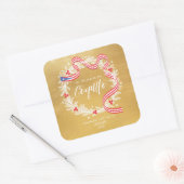 Coquito Weihnachtskrautsticker Quadratischer Aufkleber (Umschlag)