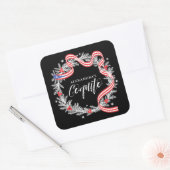 Coquito Weihnachtskrautsticker Quadratischer Aufkleber (Umschlag)