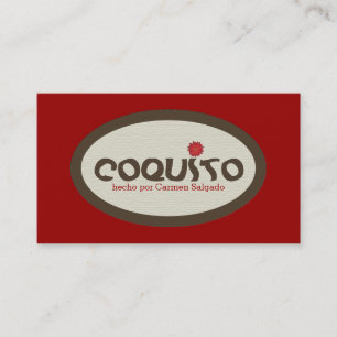 Coquito-Werbung Visitenkarte