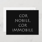 Cor nobile cimmobile postkarte (Vorne/Hinten)