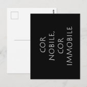 Cor nobile cimmobile postkarte (Vorne/Hinten)