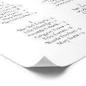 CORA Elegantes Wasserfarbenpalmenblatt Poster (Ecke)