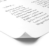 CORA Elegantes Wasserfarbenpalmenblatt Poster (Ecke)