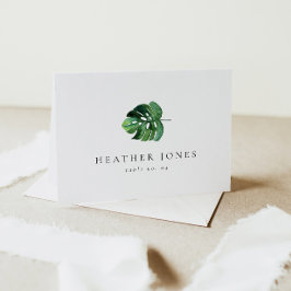 CORA Minimal Tropical Palm Beach Platzkarten RSVP Karte