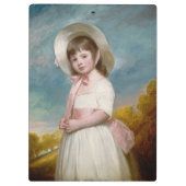 CORA ~ MISS JULIANA WILLOUGHBY George Romney ~ Klemmbrett (Rückseite)