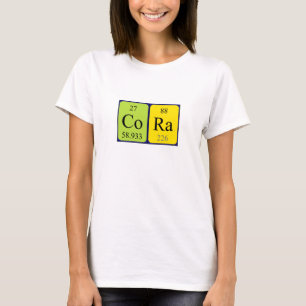 Cora Namen-Shirt periodischer Tabelle T-Shirt