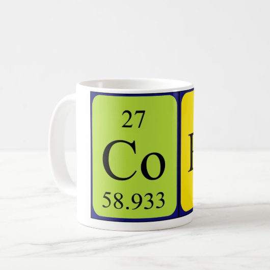 Cora Periodenname Tasse (Vorderseite Links)