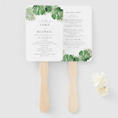 CORA Tropical Beach Hochzeit in Urlaubsort Program Fächer (Vorne und Hinten)