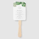 CORA Tropical Beach Hochzeit in Urlaubsort Program Fächer (Vorderseite)