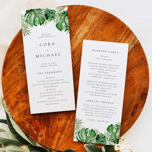 CORA Tropical Beach Hochzeit in Urlaubsort Program Programm