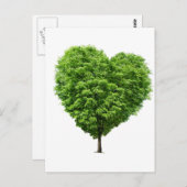 Coração ecologico postkarte (Vorne/Hinten)