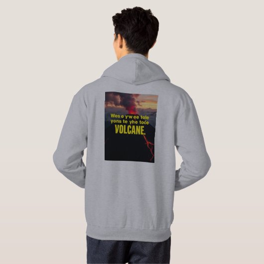 “Coração em Chamas” Hoodie (Schwarz voll)