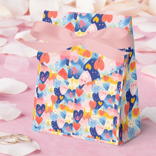 Corações Coloridos Geschenkschachtel (Hochzeit)