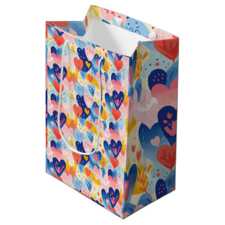 Corações Coloridos Mittlere Geschenktüte