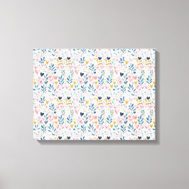 Corações em aquarela leinwanddruck