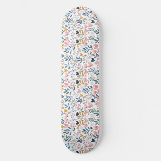 Corações em aquarela skateboard
