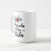 Corajuda Pero Chula, handschriftlich Kaffeetasse (Vorderseite Links)