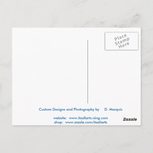 CORAL #1 POSTKARTE (Rückseite)