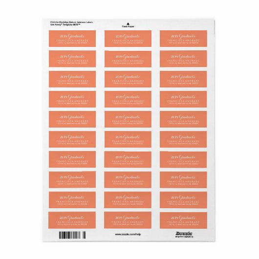 Coral Abschluss 2014 Graduate Moderne Kalligraphie (Vorne)