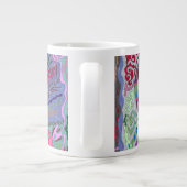 "Coral" Abstrakte Kunst Jumbo-Tasse (Rückseite)