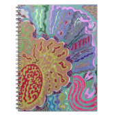 "Coral" Abstrakte Kunst Notizblock (Vorderseite)