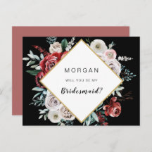 Coral Almond Floral werden Sie meine Bridesmaid