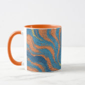 coral and indigo waves tasse (Links)